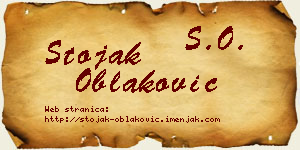 Stojak Oblaković vizit kartica